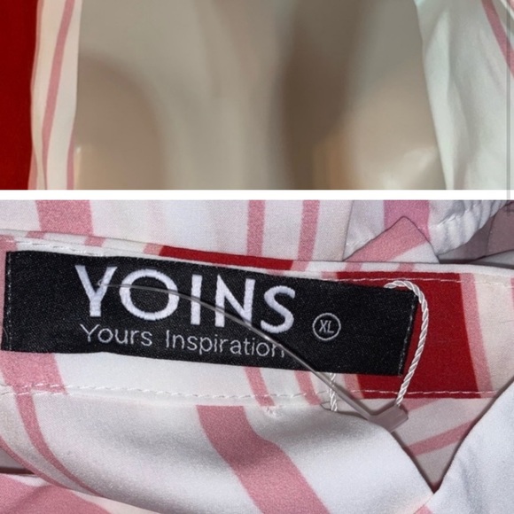 YOINS Backless Dress XL BNWT halter front - Picture 4 of 10